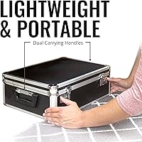 Vista 7 de Vaultz Storage Lock Box - 6.5 x 23 x 13.5 Inch - Secure Dorm Storage Trunk with Combination Lock - Ideal Briefcase, Medicine Box, and Personal Item