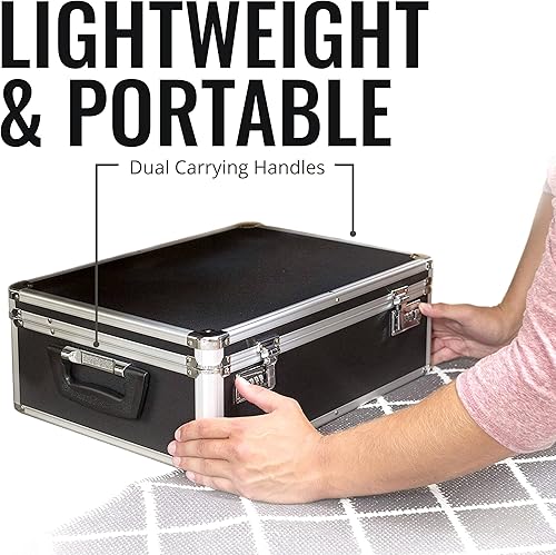 Miniatura 7 de Baúl de almacenamiento con cerradura Vaultz de 195 x 7 x 135 pulgadas Negro