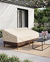 Vista 7 de Vailge Funda para Sofá de Patio de Servicio Pesado, 100% Impermeable Funda para Sofá de Exterior de 3 Plazas, Fundas para Muebles de Jardín y Patio