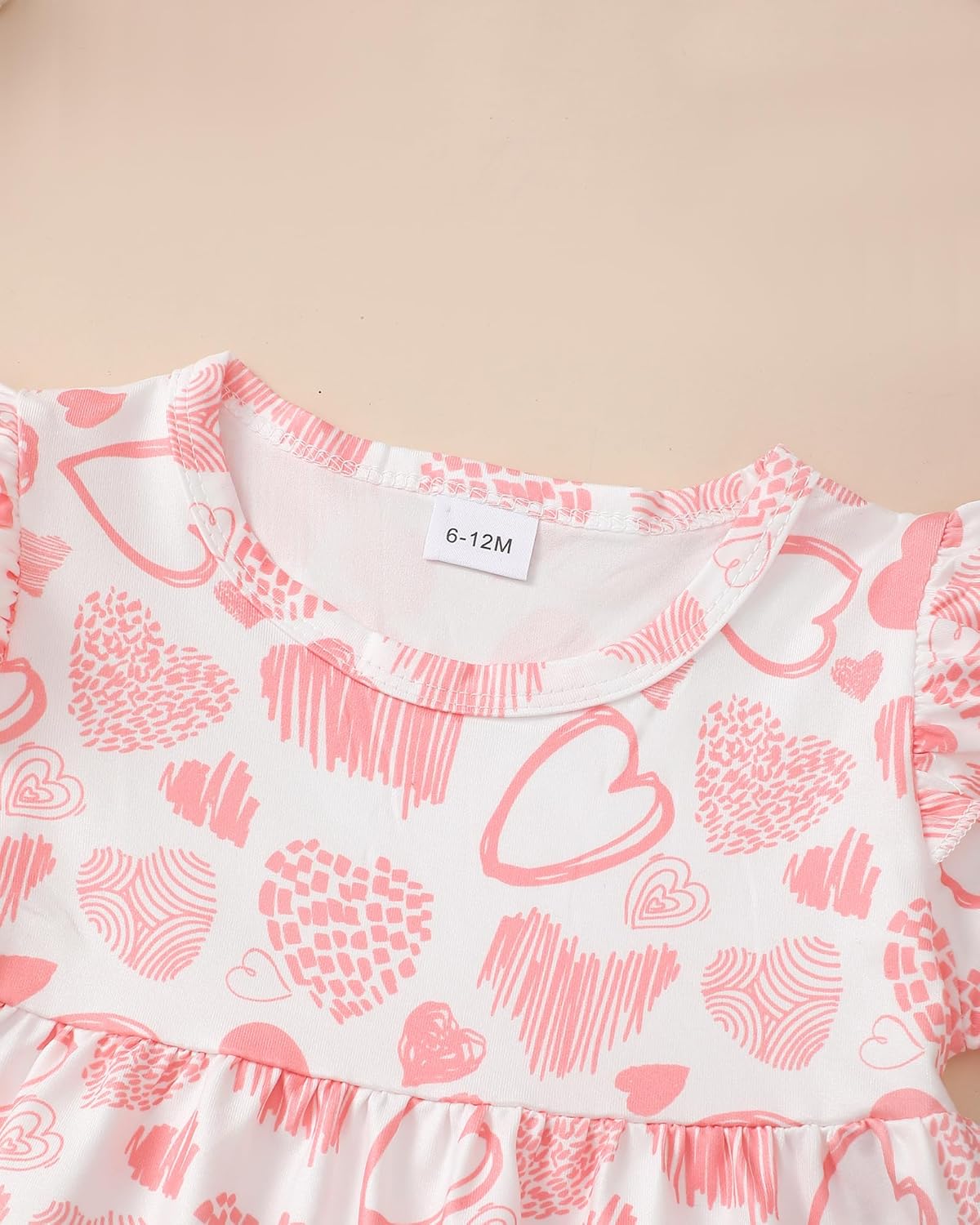 Kucnuzki Toddler Baby Girl Clothes Short Sleeve Ruffle Shirt Floral Pant Set 2 Piece Outfits For Girls Cute Clothing Set - Image 4