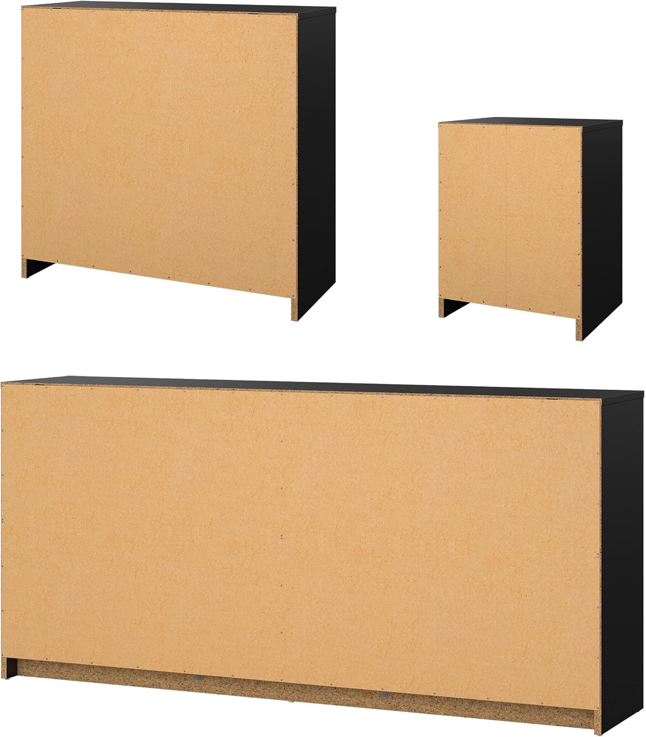 Tvilum Portland Black 3-Piece Bedroom Set