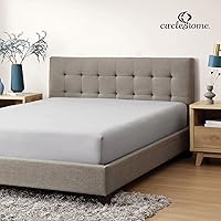 Vista 6 de CirclesHome Sábana bajera ajustable de satén de poliéster y algodón de tamaño RV (48 x 75), ultra suave y cómoda, protege el colchón de la suciedad
