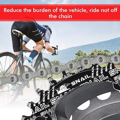 Miniatura 7 de Boao Plato 104 BCD 32T 34T 36T 38T Anillo de cadena simple estrecho ancho con 4 pernos de piñón para bicicletas de carretera, bicicletas de montaña,