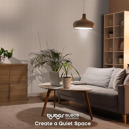 Miniatura 6 de BUBOS Paquete de 10 paneles acústicos grandes, paneles acústicos grandes de 48 x 12 x 0.4 pulgadas, paneles a prueba de sonido para paredes, paneles