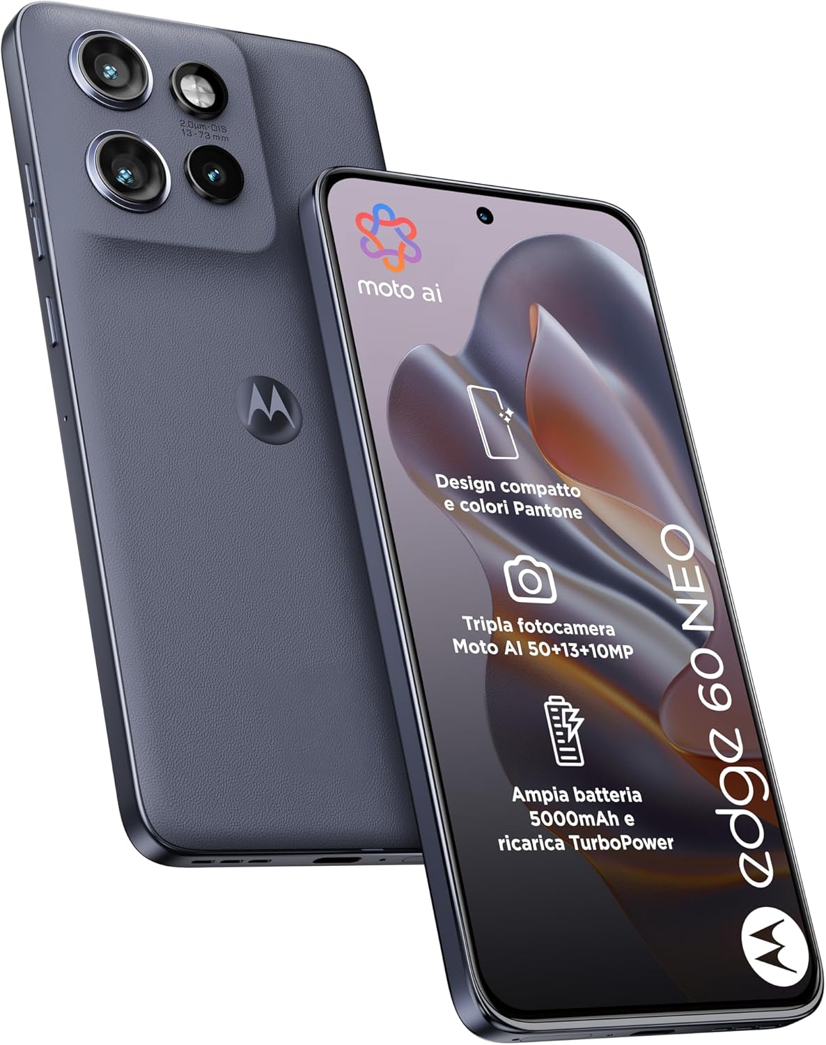 Motorola Edge 60 Neo Dual-SIM 256GB ROM + 8GB RAM (GSM Only | No CDMA) Factory Unlocked 5G Smartphone (Pantone Grisaille) - International Version