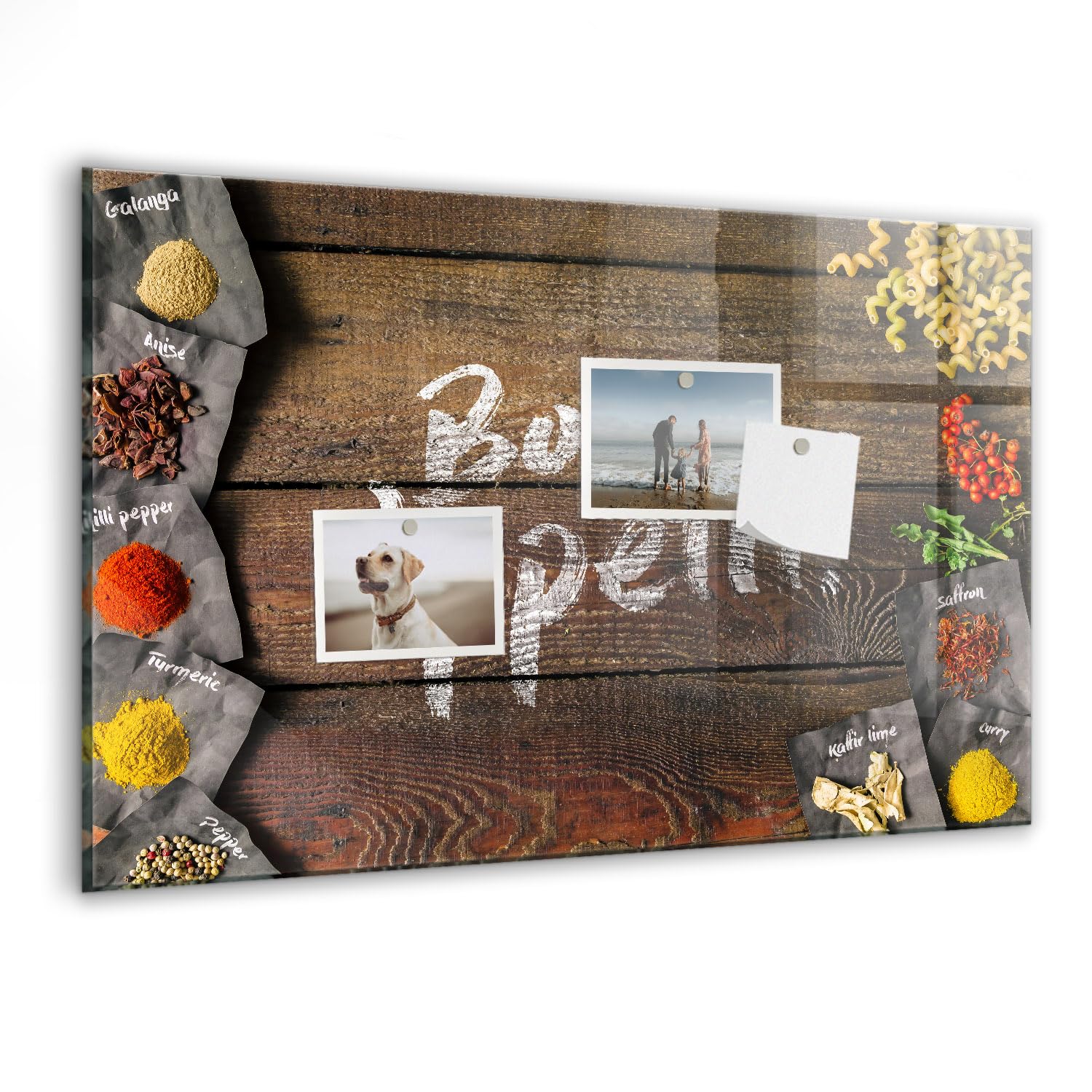 Tableau magnétique en verre effaçable à sec pour oublier les mémos