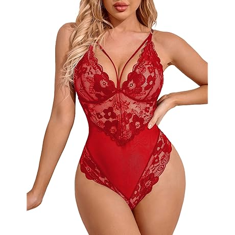Womens Sexy Lace Teddy One Piece Babydoll Lingerie Under 10