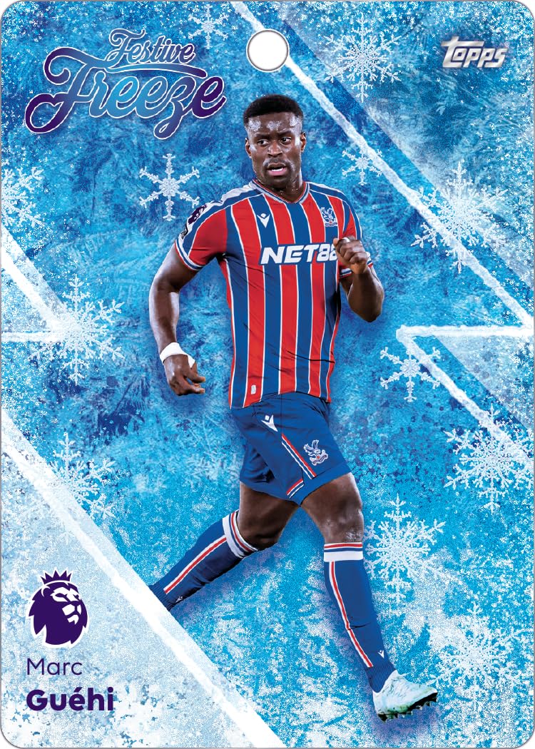 Topps Premier League 2026 – edycja debiutancka – kalendarz adwentowy (96 świątecznych kart równoległych plus 24 kartki świąteczne Freeze)