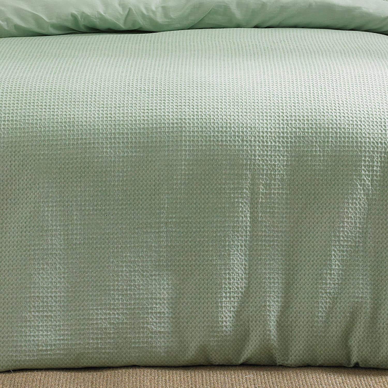 Riva Paoletti Pościel, Zestaw Poszewek na Kołdrę w Rozmiarze King Size, Tekstura Splotu Waflowego, 2 Poszewki na Poduszki z Tkaniny Oxford w Zestawie, 100% Bawełna, Można Prać w Pralce, 228 x 218 cm