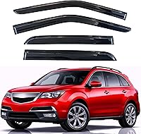 Vista 195 de KPY Moldura deflectora de viento con protección contra la lluvia compatible con GMC Terrain 2018-2023, 4 unidades, para ventana lateral, autoadhesiva