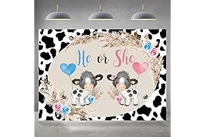 Holy Cow Gender Reveal Backdrop - Photography Background for Capturing the Perfect...
