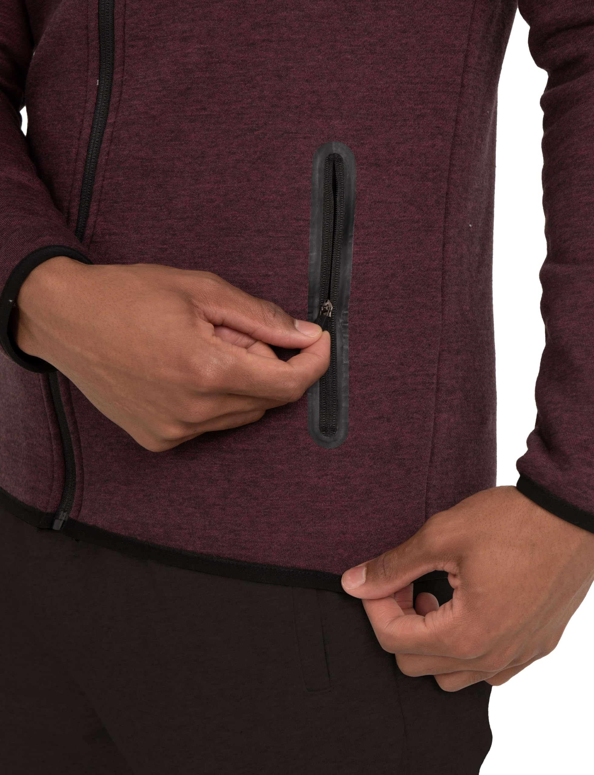 TCA Chaqueta de Running Revolution Tech con Capucha y Bolsillos con Cremallera para Hombre