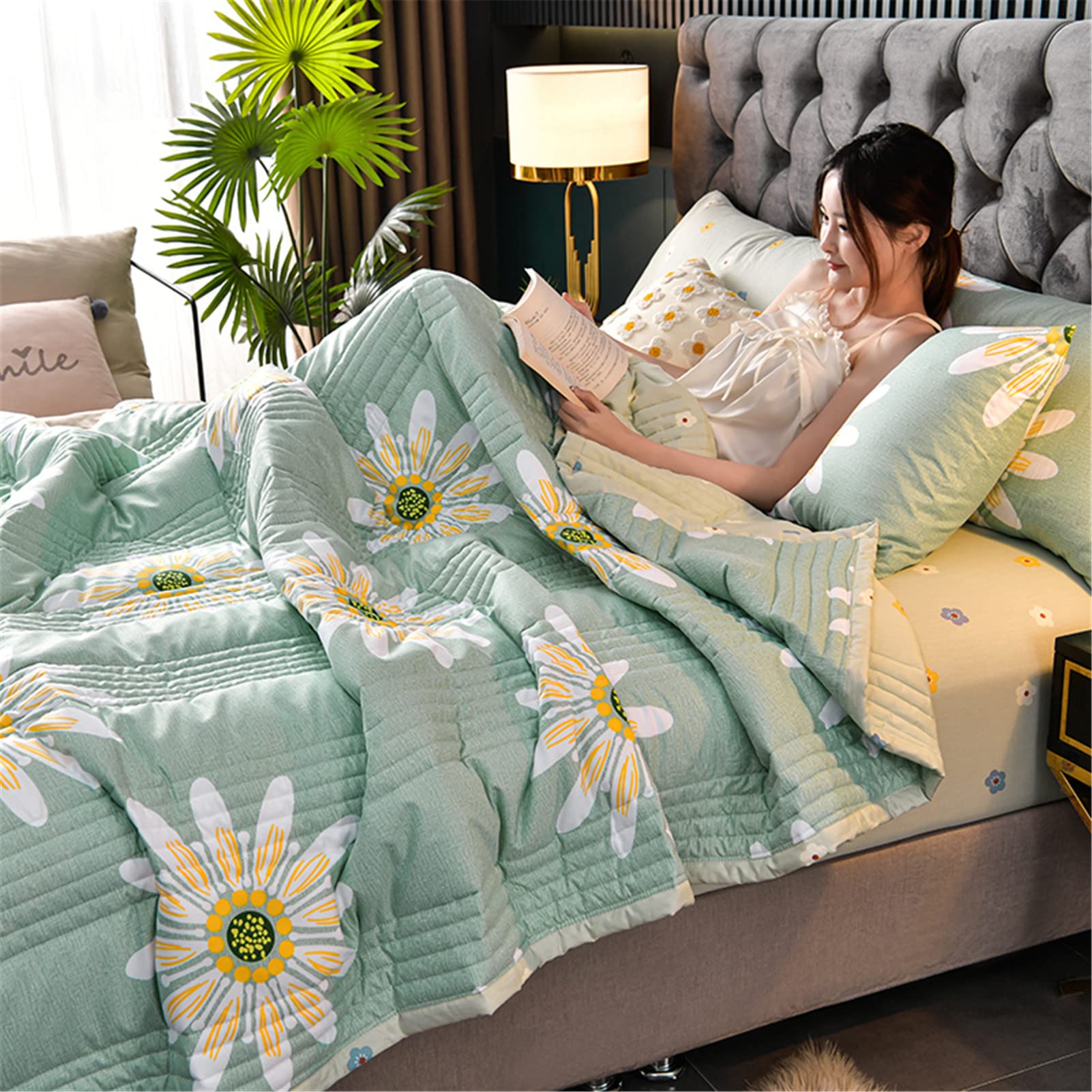 BEDSUM Mikrofaser-Steppdecke Für Kleinkinder – 99x129 Cm, Weiß, Leicht & Warm, Maschinenwaschbar