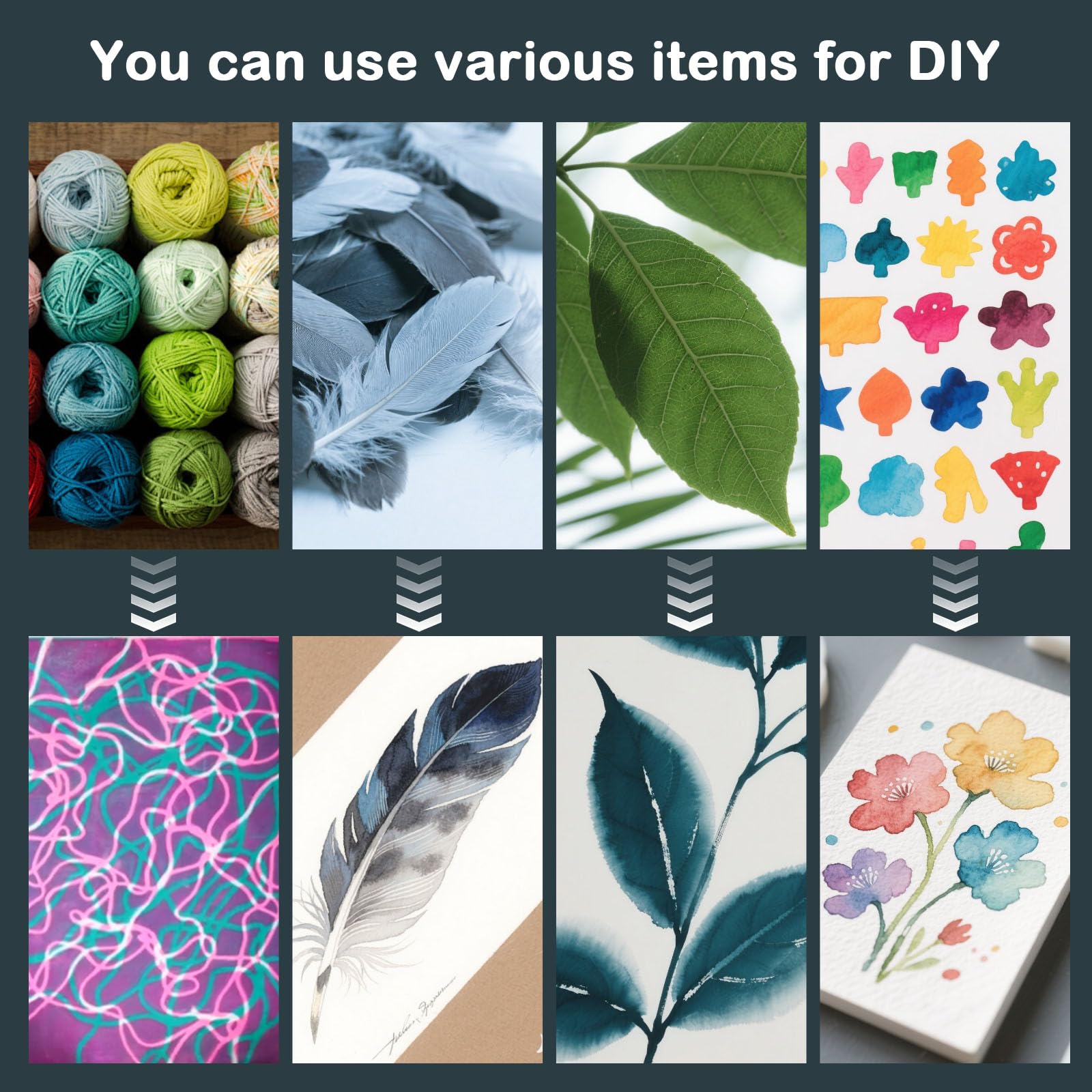 8 x 10 Zoll Gel Druckplatte Set, Set mit Geldruck, Gummirolle, Aquarellfarben, Schablonen, Druckpapier, Geeignet für Kartenherstellung, Kunsthandwerk, Scrapbooking, Tagebuch