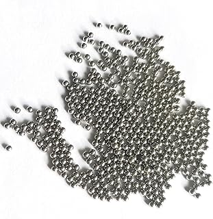 Emppgs AISI304# Stainless Steel Beads 3000pcs Diameter（∅） 1.588-1.60mm Braille Signs Beads Stainless Steel Beads Especially for Production of Braille Signs Meet International Standards
