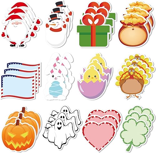 720 piezas de notas adhesivas navideñas lindas notas adhesivas de invierno a granel, bloc de notas adhesivas divertidas autoadhesivas fáciles de