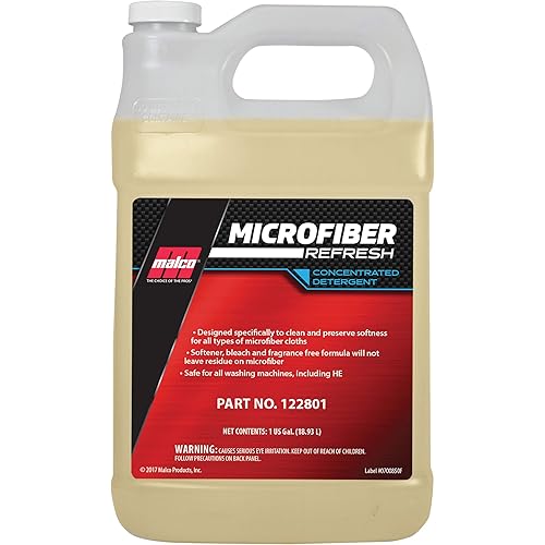 Malco Microfiber Refresh Concentrated Detergent – Heavy-Duty Microfiber Towel Cleaner/Specifically Designed to Clean, Restore and Preserve Towels / 1 Gallon (122801)