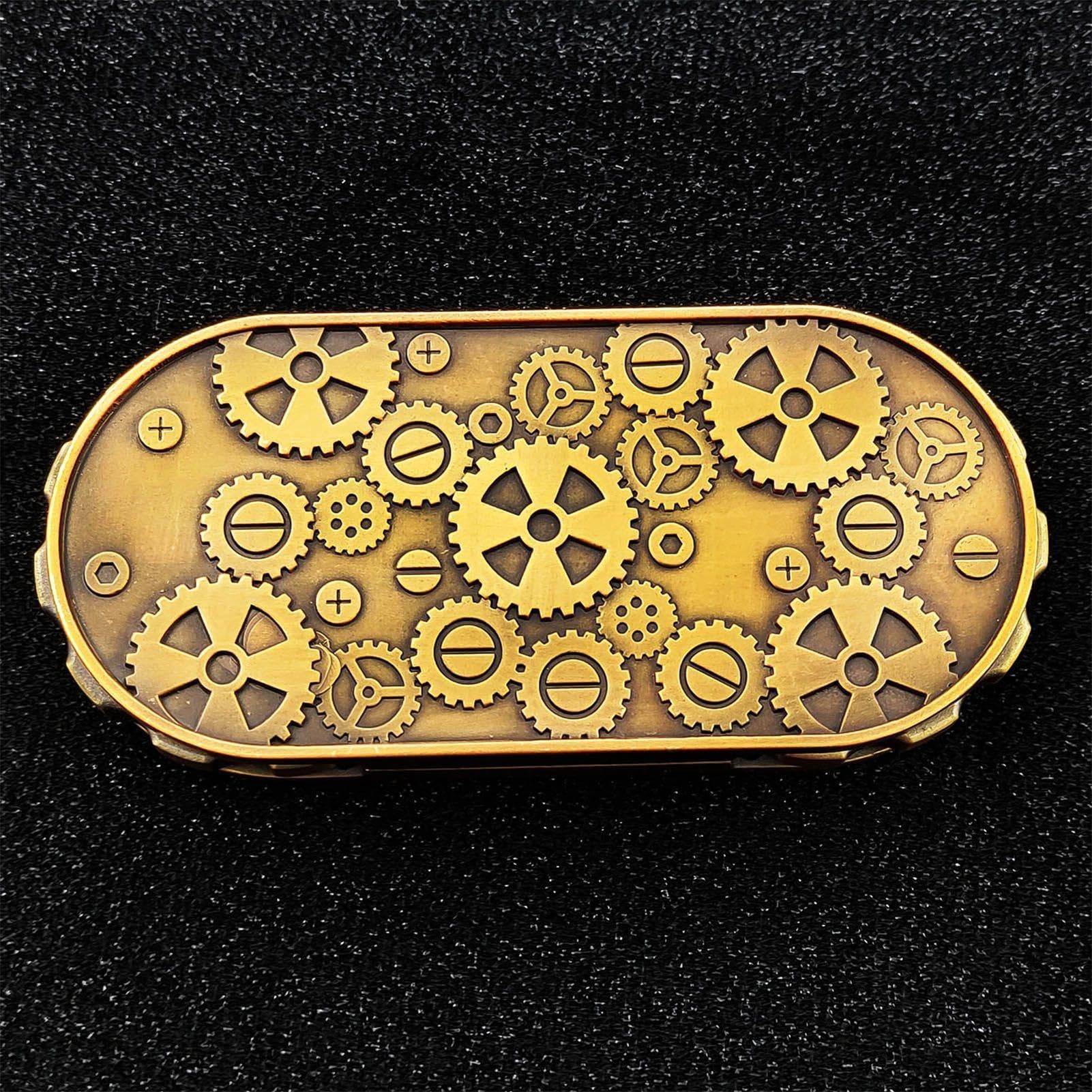 Dados Metálicos Misteriosas Actividades en Grupo y Decoración para | Dados giratorios para juegos de rol de mesa Tablero Decorativo Ruleta Metálica Hogar, Bar, Dormitorio, Familia, A