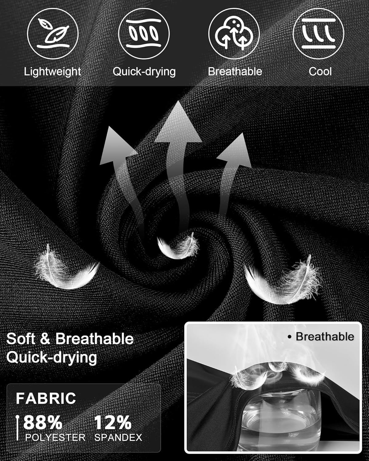 Runhit Compression Shirts for Men Long Sleeve Cool Dry Workout Undershirts Athletic Running Base Layer Top for Sports Gym - Image 4