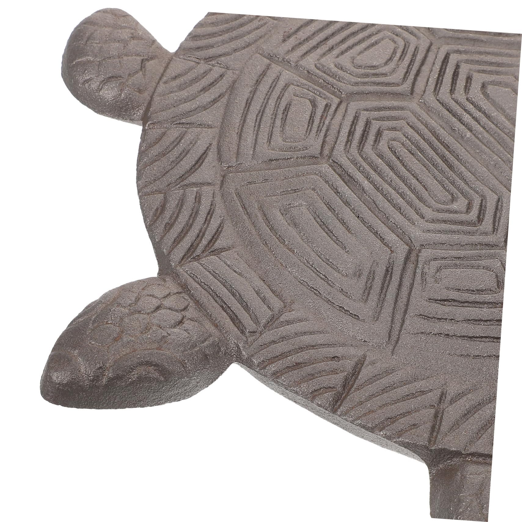 ORFOFE Piedra de Hierro para Escalones Tortuga Jardín 34x26 Cm Decoración Exterior Césped Paso Duradero Artesanal para Patio Terraza Pasarela al Aire Libre