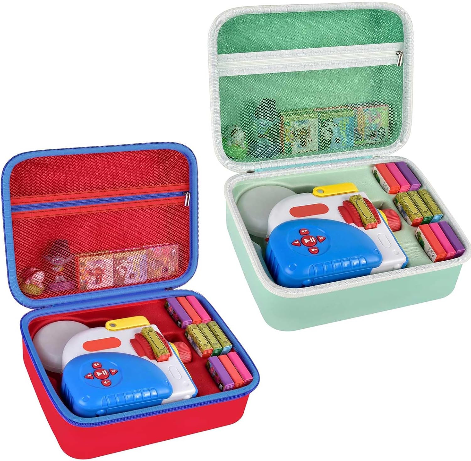 Red & Green Cases Compatible with Little Tikes for Story Dream Machine Books Starter Set (Box Only）