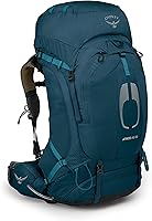 Vista 9 de Osprey Atmos AG 65 - Mochila de mochilero para hombre, color verde mítico, talla L/XL