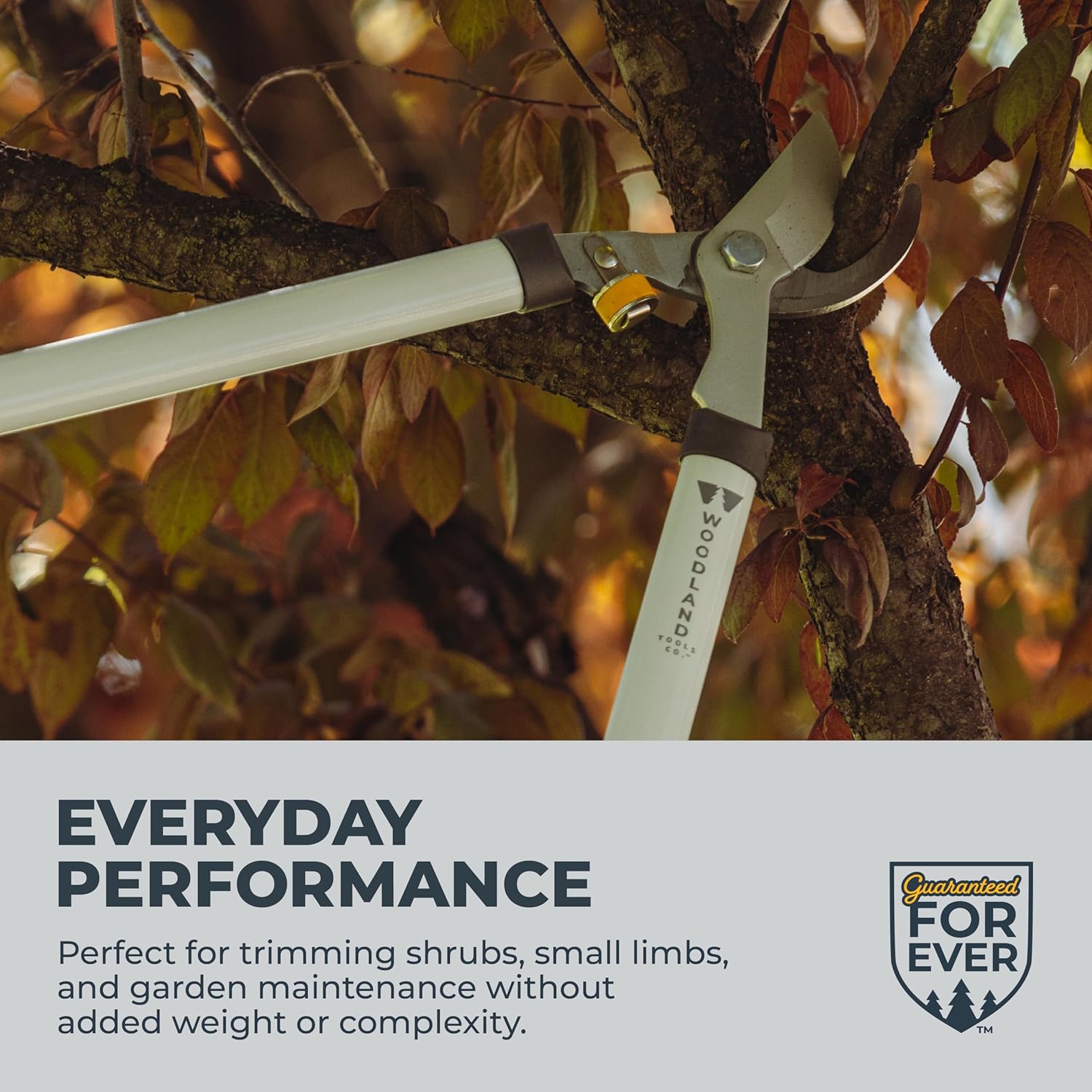 Woodland Tools Regular Duty Lopper – 28 Inch Manual Branch Cutter with Bypass Blade and Non Slip Grip – Lightweight Tree Trimmer for Gardening, Shrubs, and Small Branches