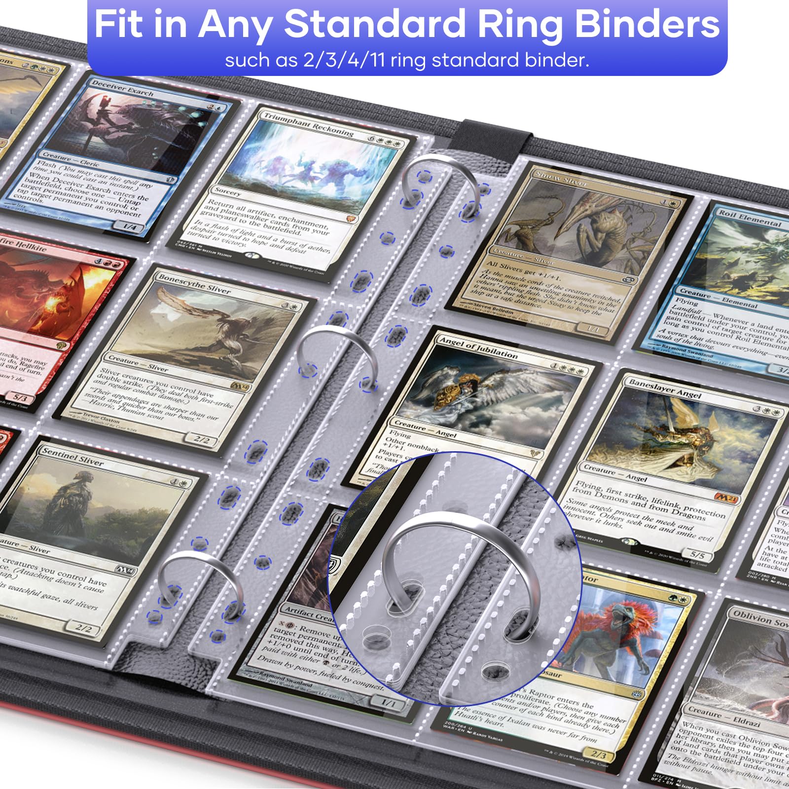 card binder sleeves target Amazon.com: CardGuard Premium Clear Card Sleeves, 100ct – Standard Size  Penny Sleeves for Pokémon, Sports Cards, Baseball, Football, and  Collectible Trading Cards – Acid-Free, PVC-Free, Durable Protection, Red :  Toys & Games