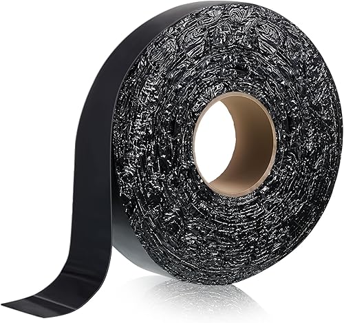 Miniatura 12 de Fabbay 2 rollos de cinta de relleno de grietas de asfalto para reparación de entradas y sellador de grietas para asfalto, estacionamiento, techo