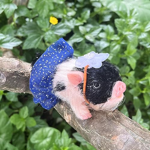 Miniatura 3 de OtardDolls Reborn Piggy Dolls, 5 pulgadas de silicona suave y realista, mini muñecas de cerdo realistas recién nacidos, lindos animales realistas,