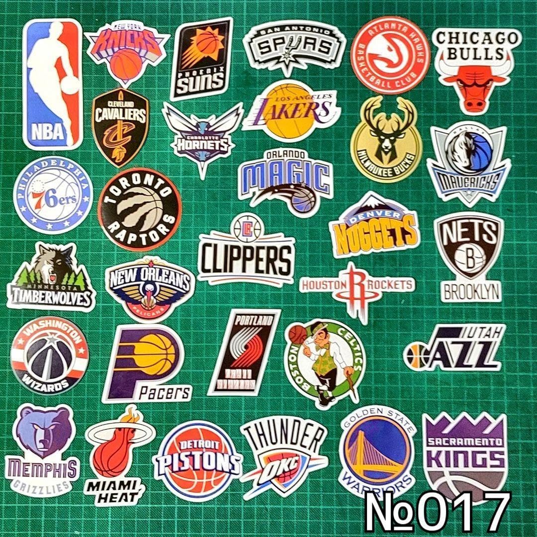 NBA ロゴピンバッジセット Amazon.co.jp: NBA チーム ロゴ ステッカー セット バスケ