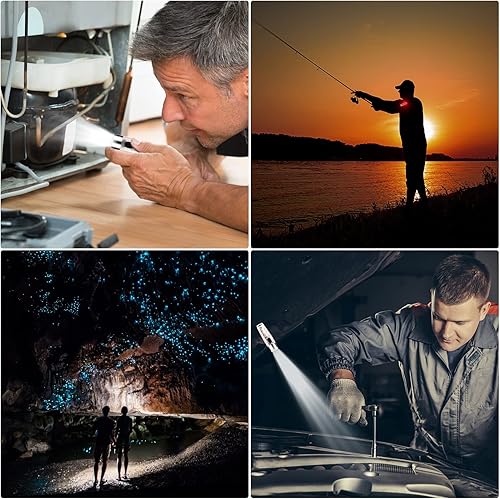 Miniatura 9 de S12Plus - Linterna con llavero de 610 lúmenes altos, linterna de bolsillo EDC de alto lúmenes, mini linterna LED recargable USB C, linterna pequeña