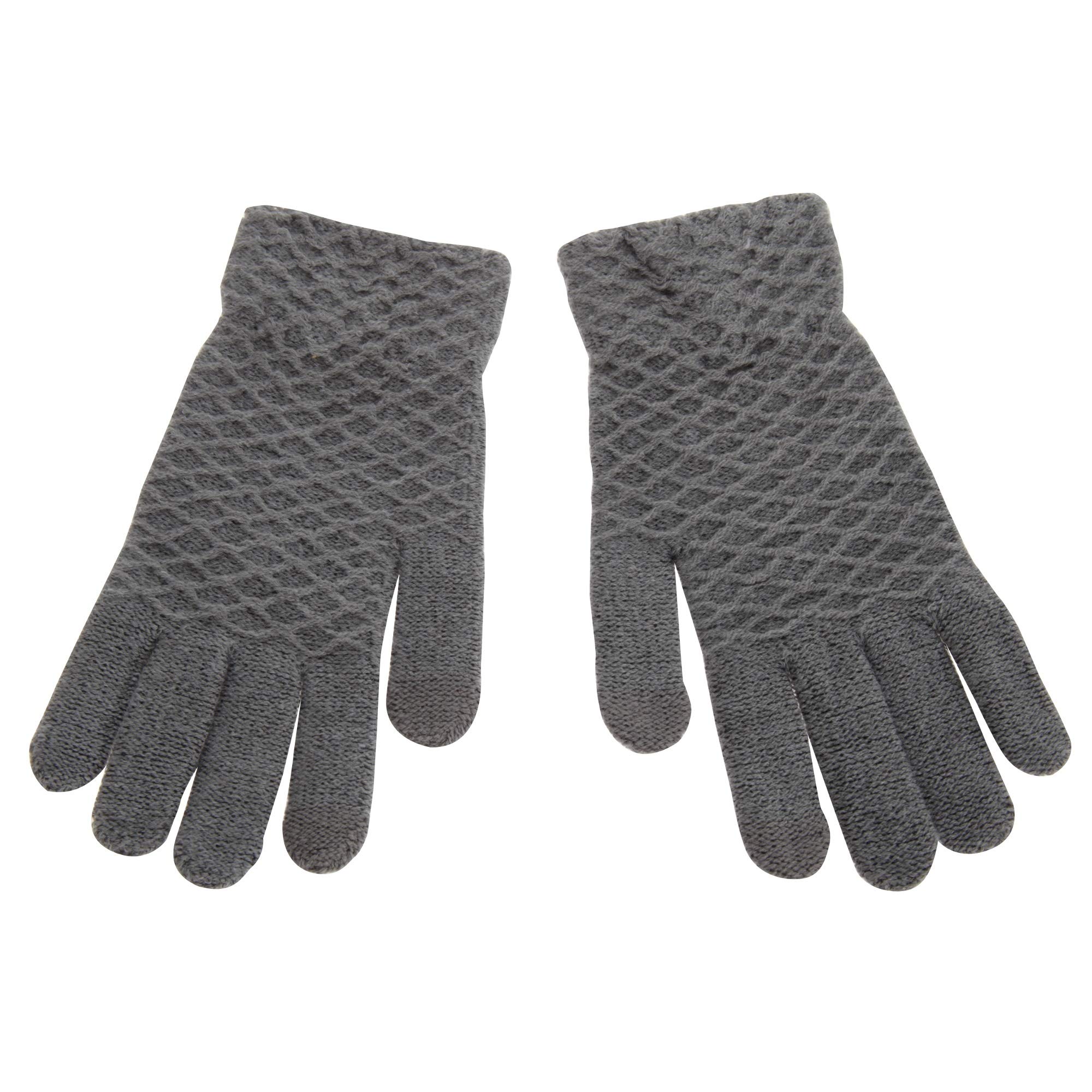 Foxbury Womens/Ladies Touch Screen Gloves (One Size) (Grey)
