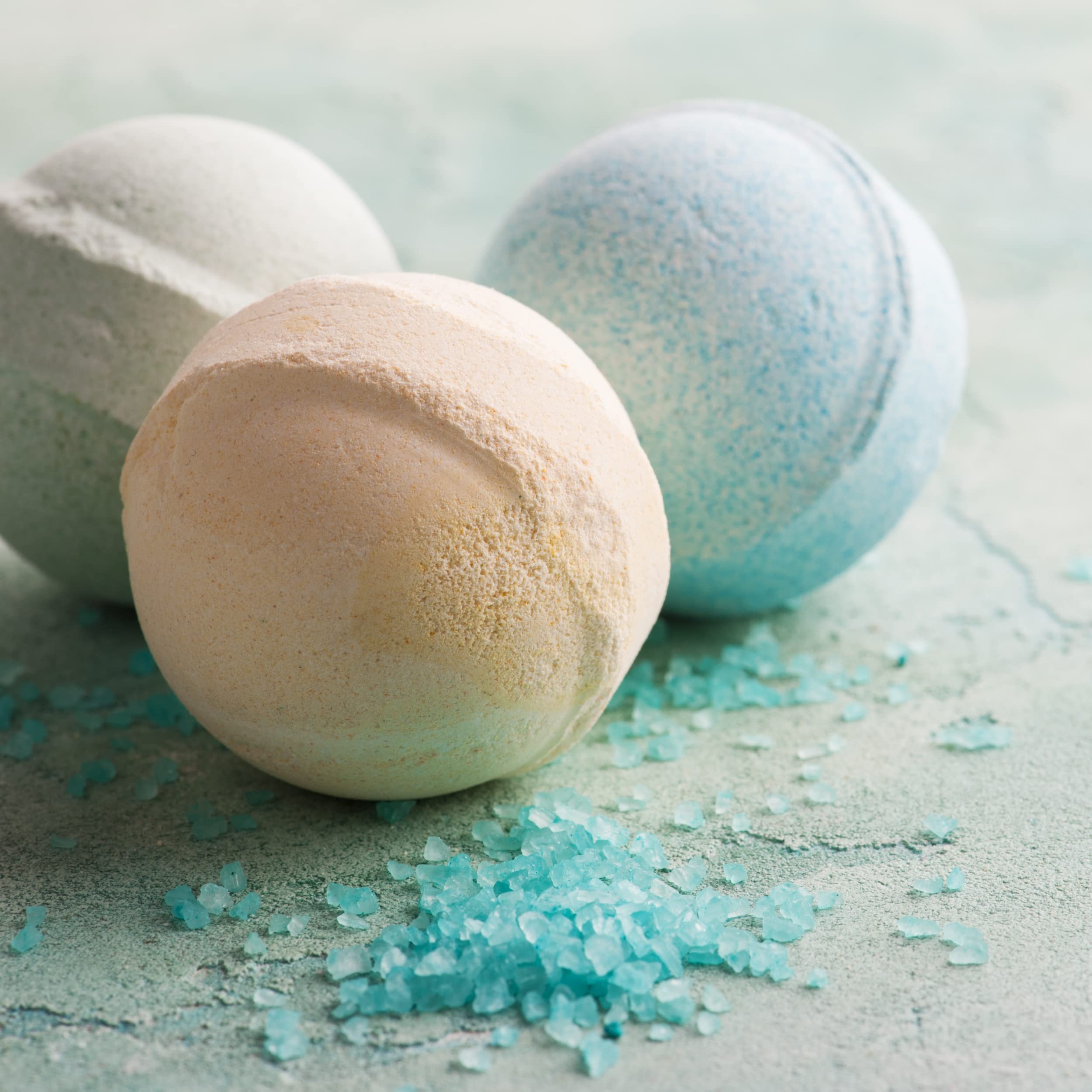 Ocean Breeze Vanilla & Sandalwood Essential Oil Aromatic Bath Bombs Pack Of 3 (100Gm Each)-picture-53