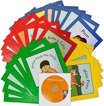 Learning Dynamics 53 Decodable Reading Books & Music CD Phonics for Kids!