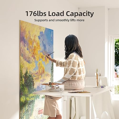 Miniatura 42 de INNOVAR Escritorio eléctrico de pie, escritorio de pie de altura ajustable, escritorio de pie de 40 x 24 pulgadas para computadora de oficina en