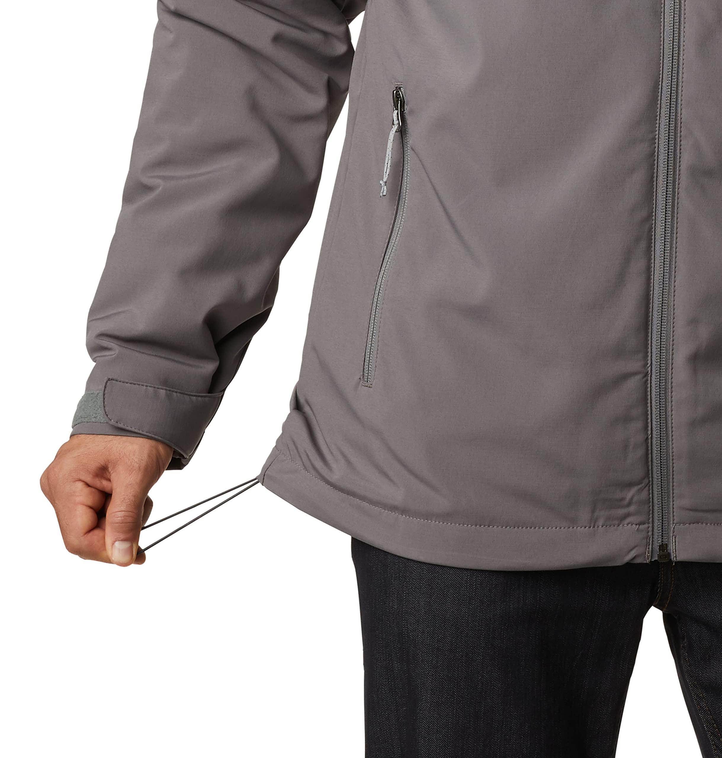 Columbia Men's Gate Racer Softshell, Softshell Jacket, Black, Size L