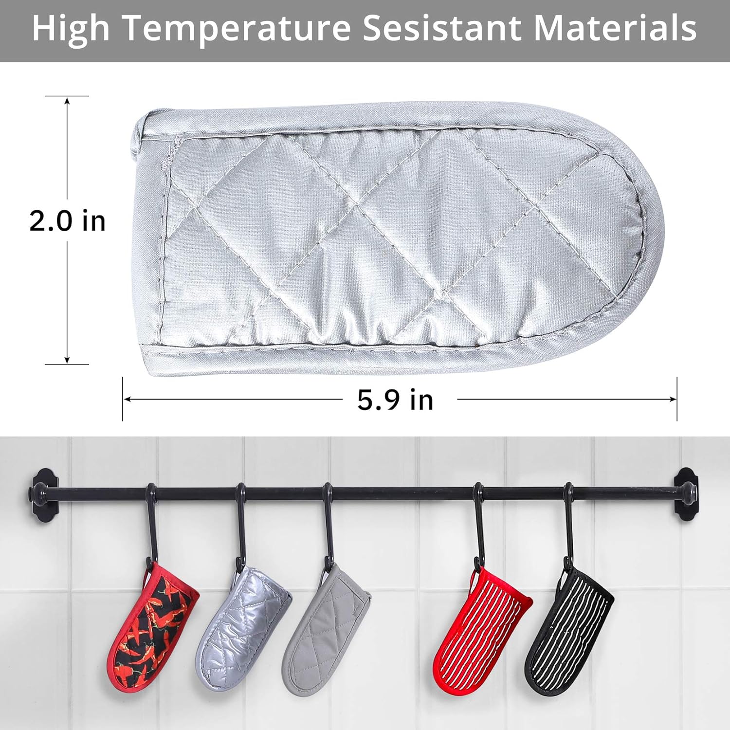 Cast Iron Skillet Handle Covers, Pot Handle Covers Heat Resistant, Pot