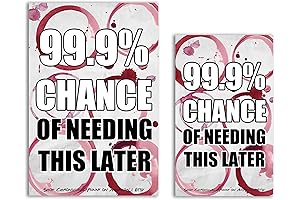 Wine Bottle Labels 99.9% Chance of Needing This Later