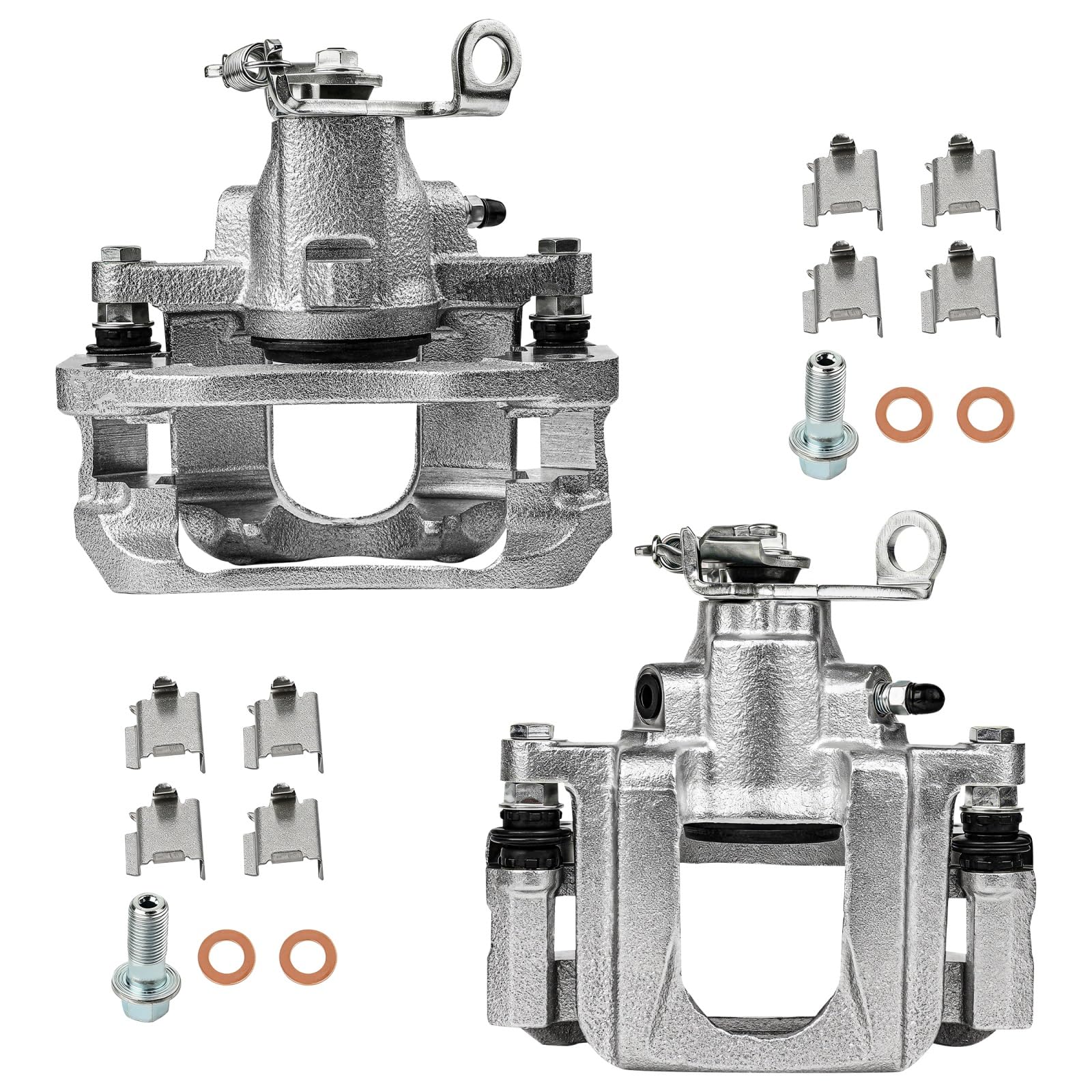 SCITOO Rear Left+Right Brake Calipers With Bracket 18B5177 18B5176 Compatible For Dodge Journey 2009-2012