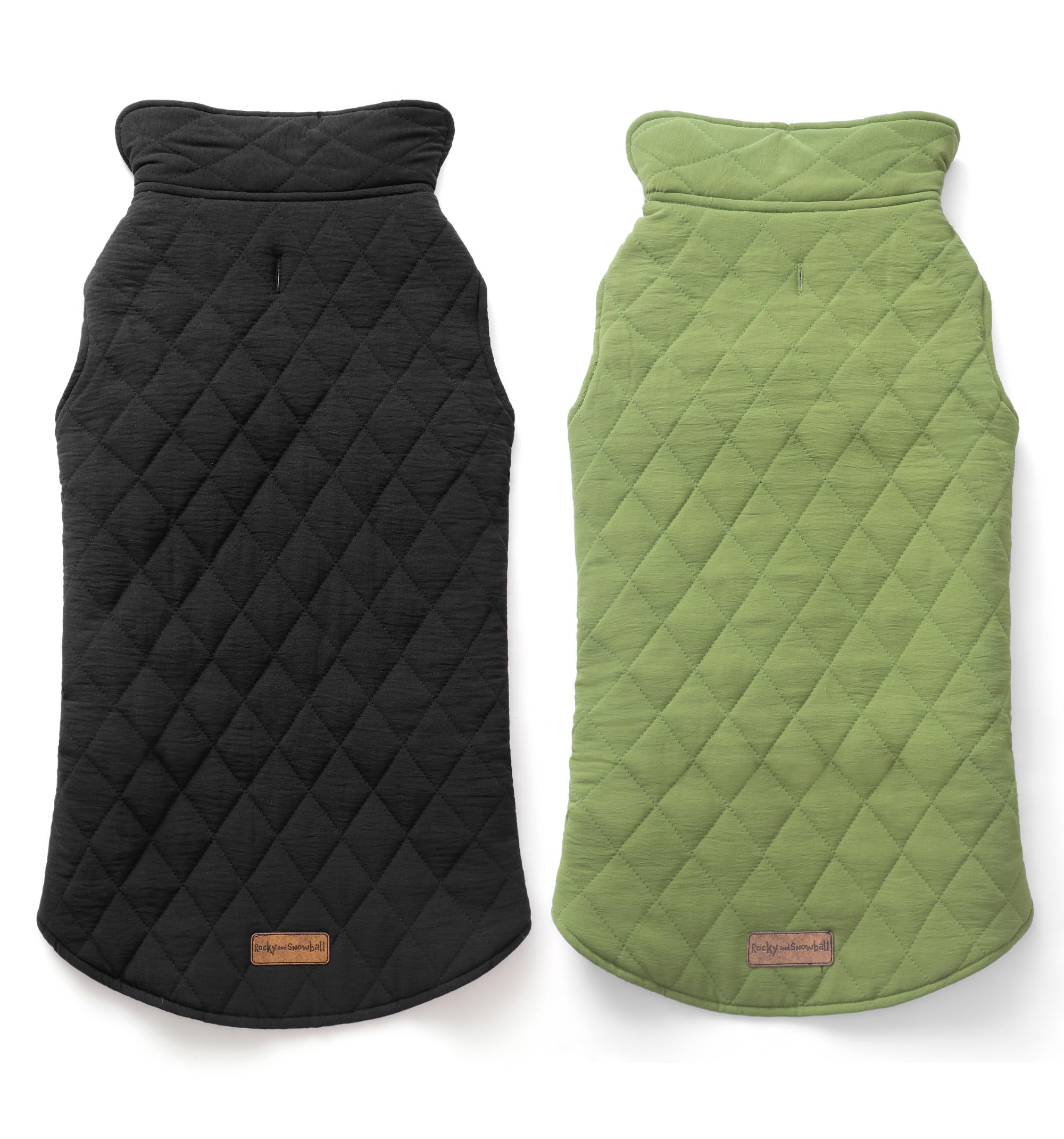Rocky + Snowball - Abrigo para perro, chaquetas reversibles 2 en 1 para perros medianos y grandes, abrigo de invierno impermeable para perros para clima frío