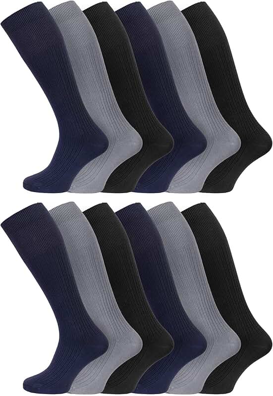 Men's KneeHigh Socks Amazon.co.uk
