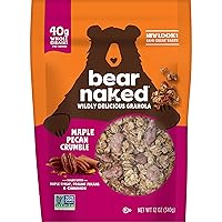 Vista 11 de Bear Naked - Cereal de granola, snacks de desayuno, nueces de arce (6 bolsas)