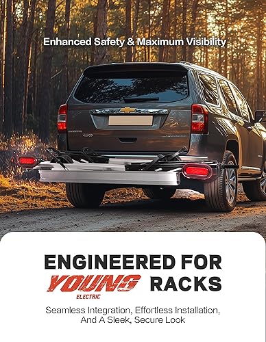 Miniatura 6 de Kit de luz de freno y placa para portabicicletas, luz trasera LED ovalada de 6 pulgadas, 10 LED, 2 unidades, certificado FMVSS108, luces traseras