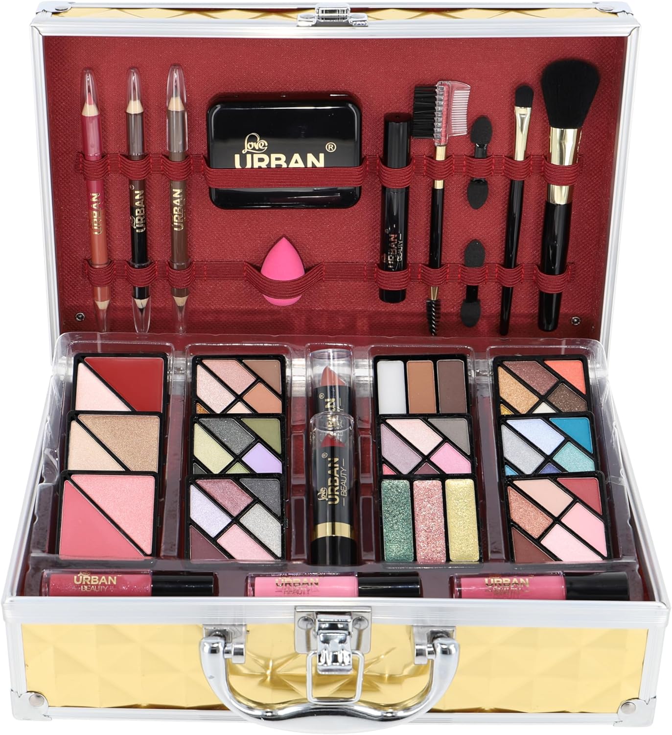 Pochettes maquillage aux couleurs unies
