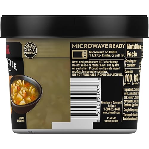 Miniatura 7 de Campbell's Slow Kettle Style Sopa de fideos de pollo asado con pollo de carne blanca, bañera de 15.5 onzas
