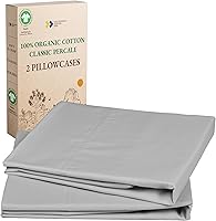 Vista 10 de California Design Den Fundas de almohada Queen/Standard - Suave 100% algodón orgánico, percal fresco y fresco, fundas de almohada orgánicas