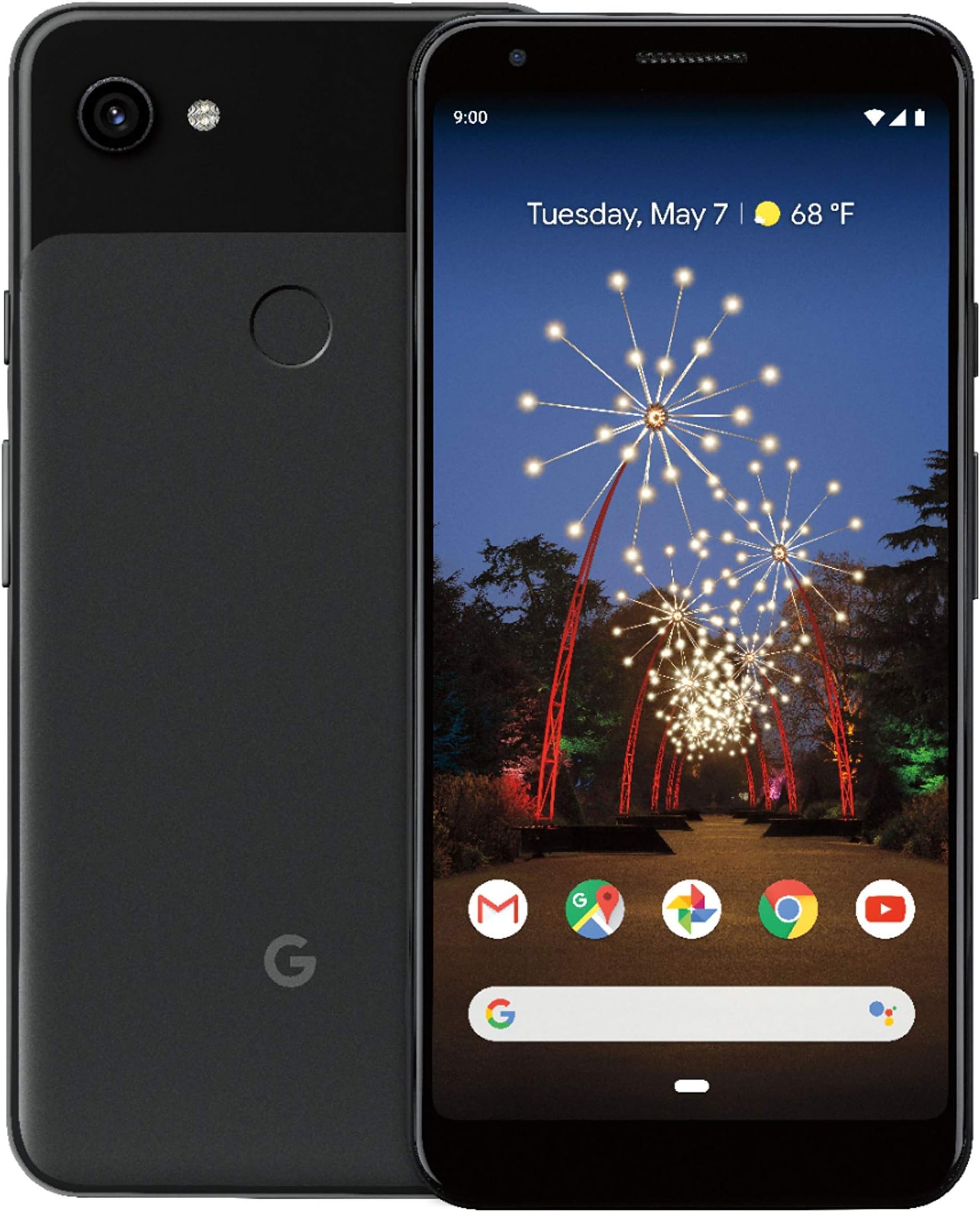 Google Pixel 3a XL T-Mobile Just Black, 64GB (Renewed)
