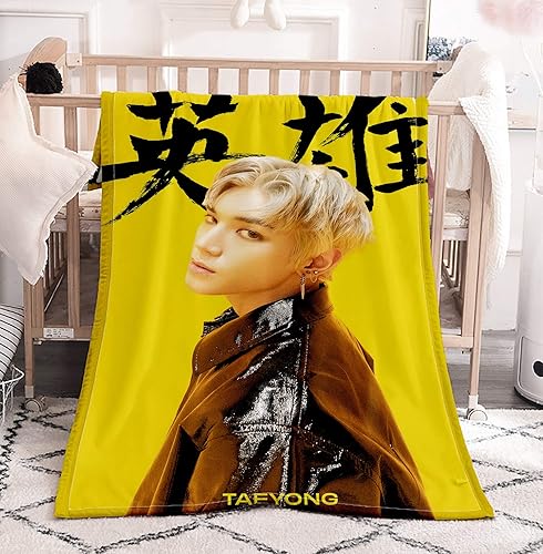 Manta Kpop Kick It de franela Haechan Taeyong Yuta Jaehyun Johnny Jungwoo Doyoung Mark Mantas mercancía