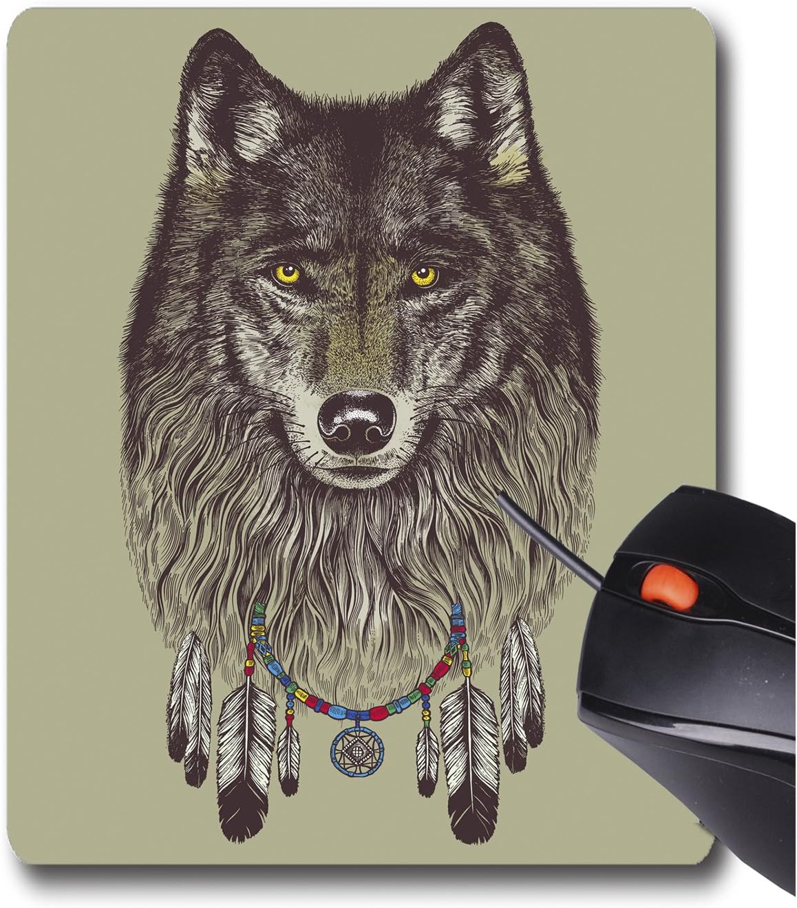 AOFFLY Rachel Caldwell - Wolf Dreams - Non-Slip Rubber Mousepad Gaming Mouse Pad